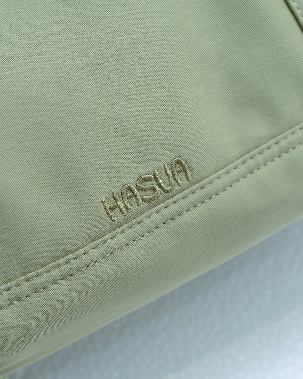 HASUA Canvas Mini Boston Bag (Pear green)