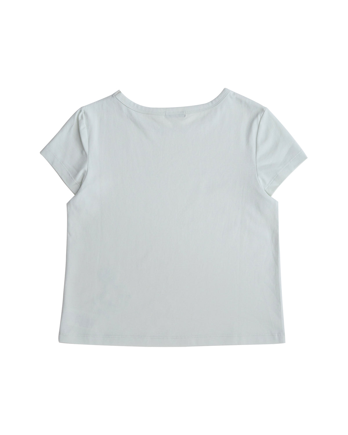 Lucky Bee Embroidery Tee (Pale mint)