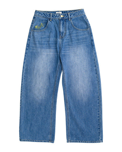 Lucky Clover Clinch-Back Jeans