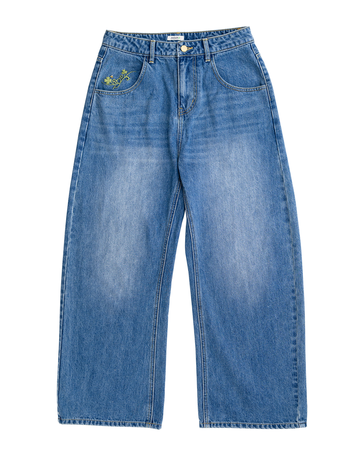 Lucky Clover Clinch-Back Jeans