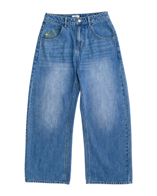 Lucky Clover Clinch-Back Jeans