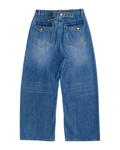 Lucky Clover Clinch-Back Jeans