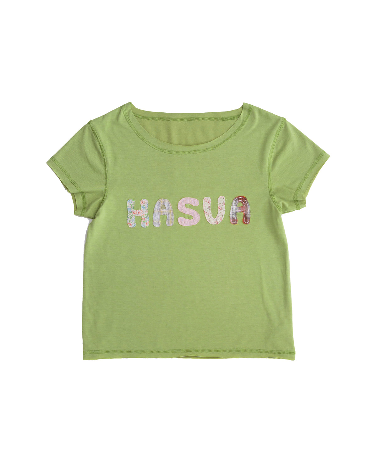 【10月上旬発送予定】HASUA Patchwork Logo Compact Tee（Green）
