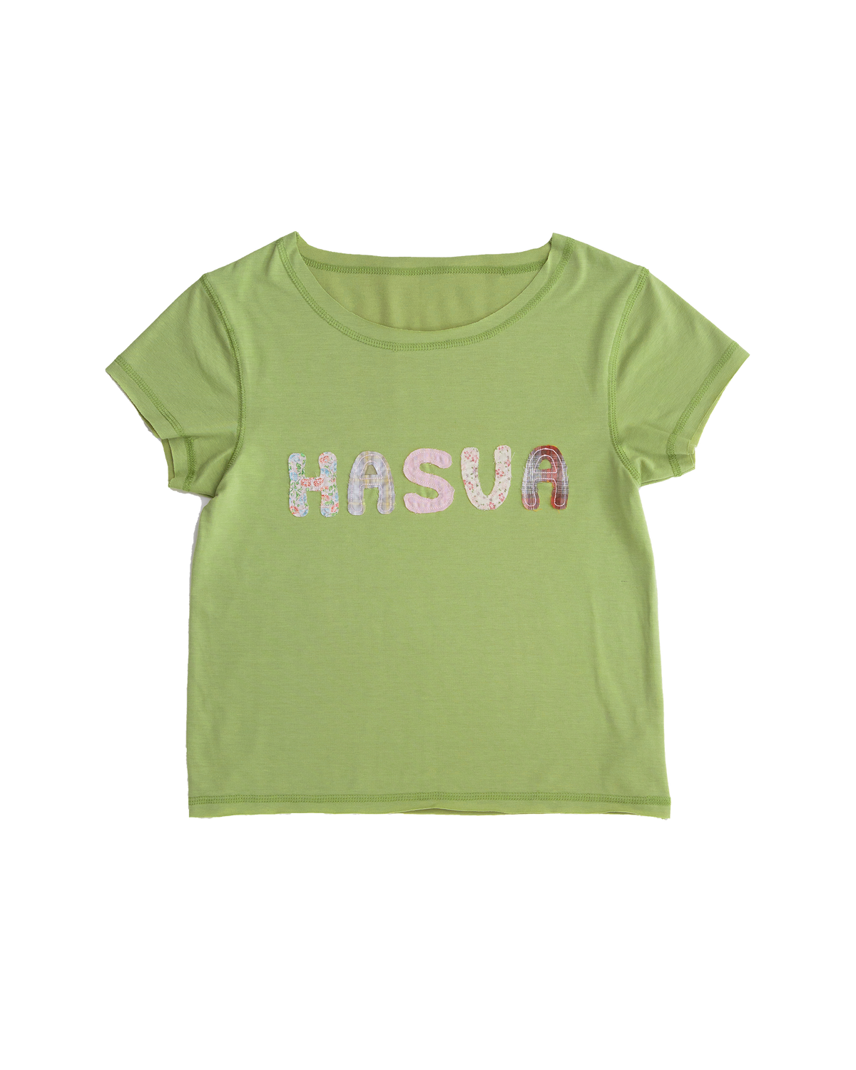 【10月上旬発送予定】HASUA Patchwork Logo Compact Tee（Green）