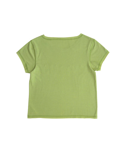 【10月上旬発送予定】HASUA Patchwork Logo Compact Tee（Green）