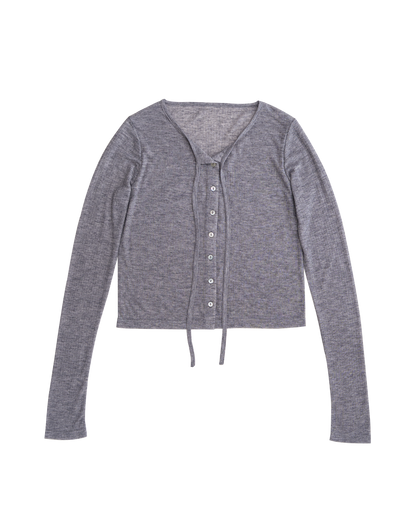 【9月下旬発送予定】Sheer Ribbon Cardigan