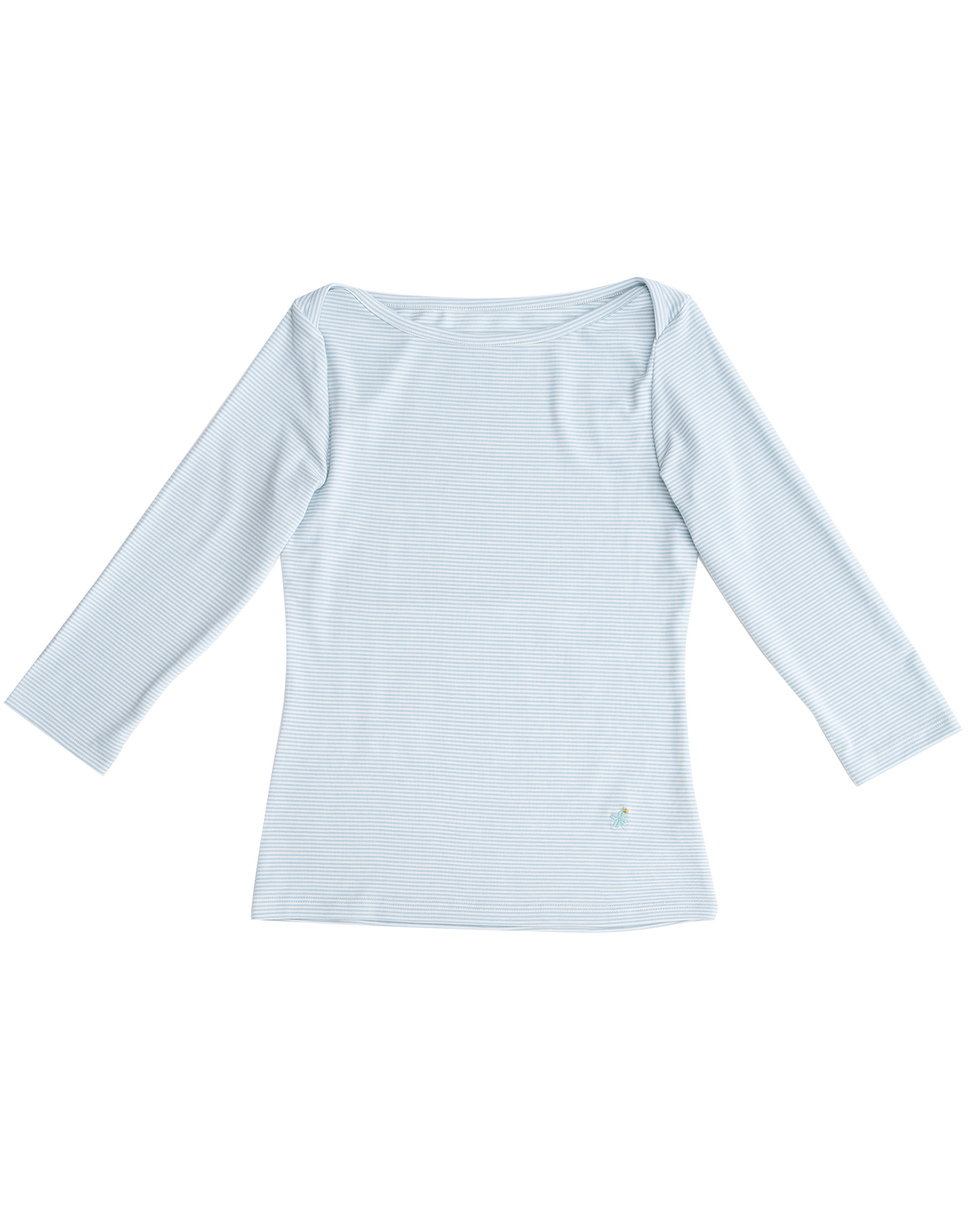 【10月上旬発送予定】Clover Bee Border Boatneck Tee(Mint)