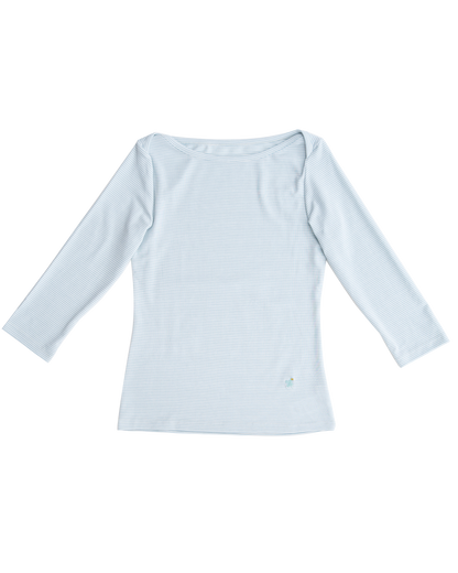 【10月上旬発送予定】Clover Bee Border Boatneck Tee(Mint)