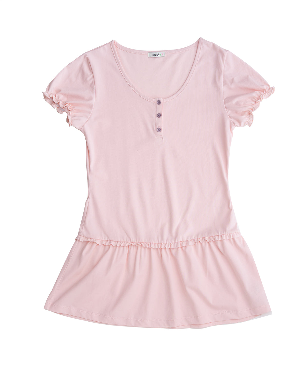 Ruffle Henley Mini Dress