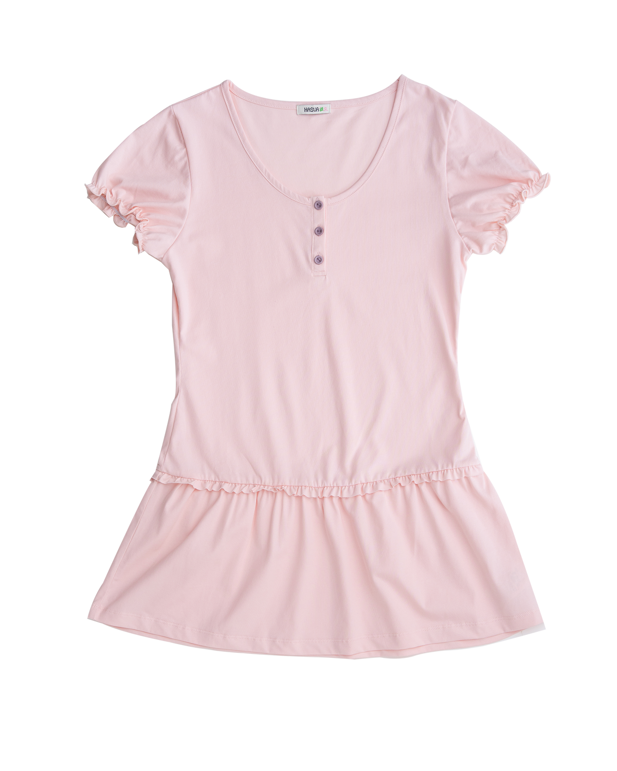 Ruffle Henley Mini Dress