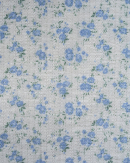 Vintage Floral Lace Padded Camisole（Blue）