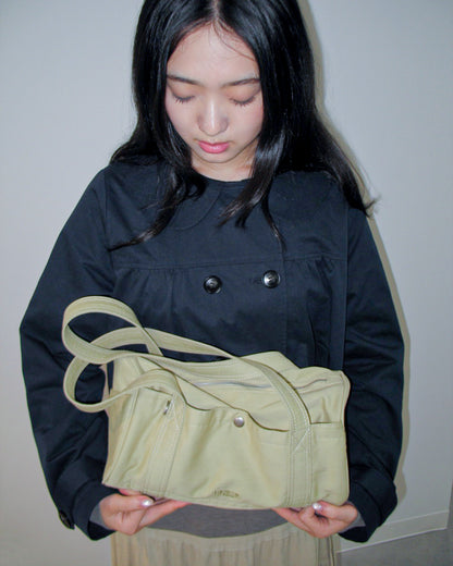 HASUA Canvas Mini Boston Bag （Pear green）