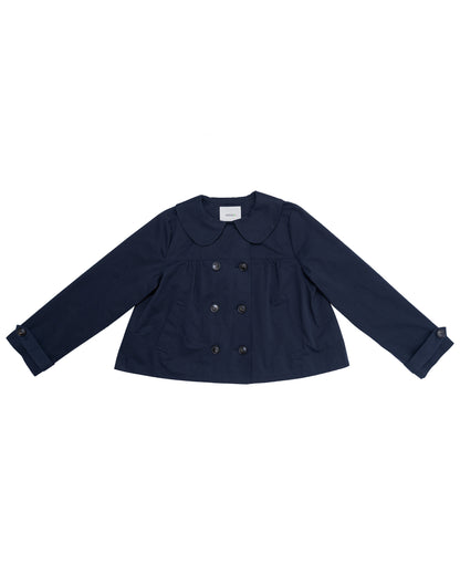 Babydoll Double-Breasted Jacket（Navy）