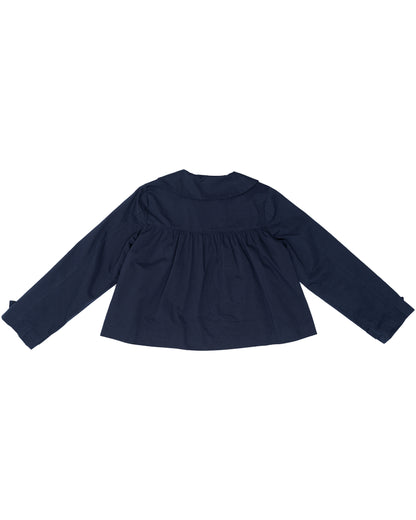 Babydoll Double-Breasted Jacket（Navy）