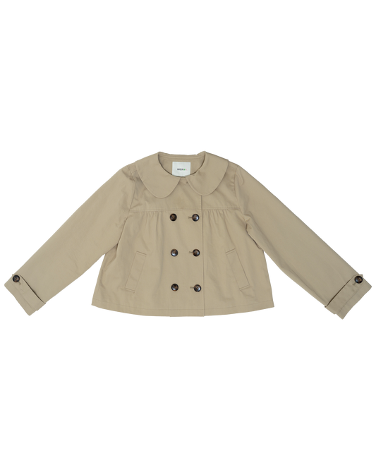 Babydoll Double-Breasted Jacket (Fawn)