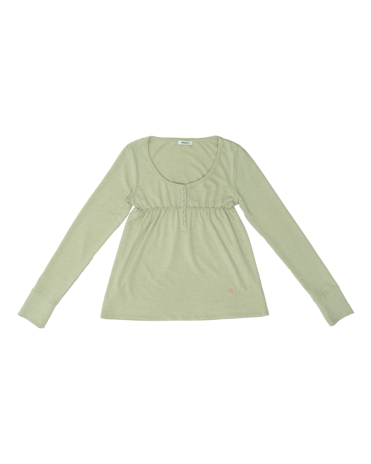 Lucky Bee Babydoll Top （Pear green）