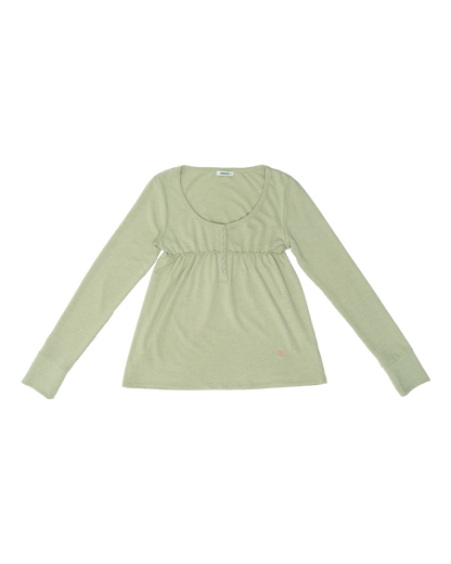 Lucky Bee Babydoll Top （Pear green）