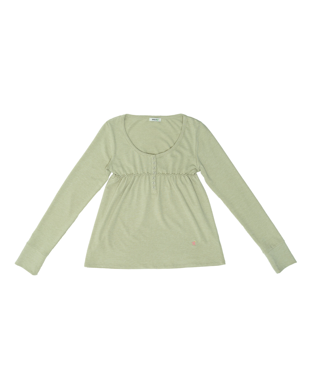Lucky Bee Babydoll Top （Pear green）