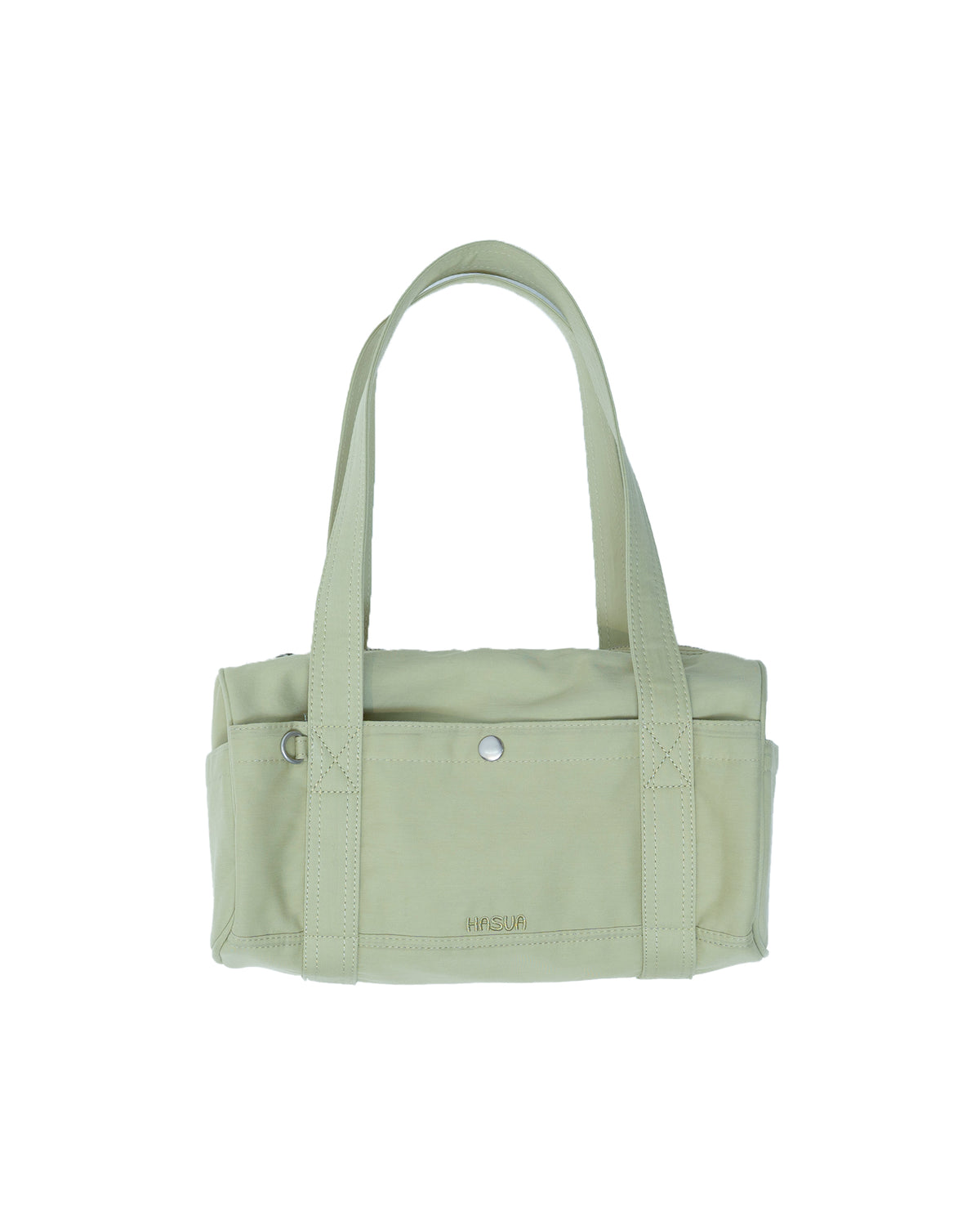 HASUA Canvas Mini Boston Bag （Pear green）