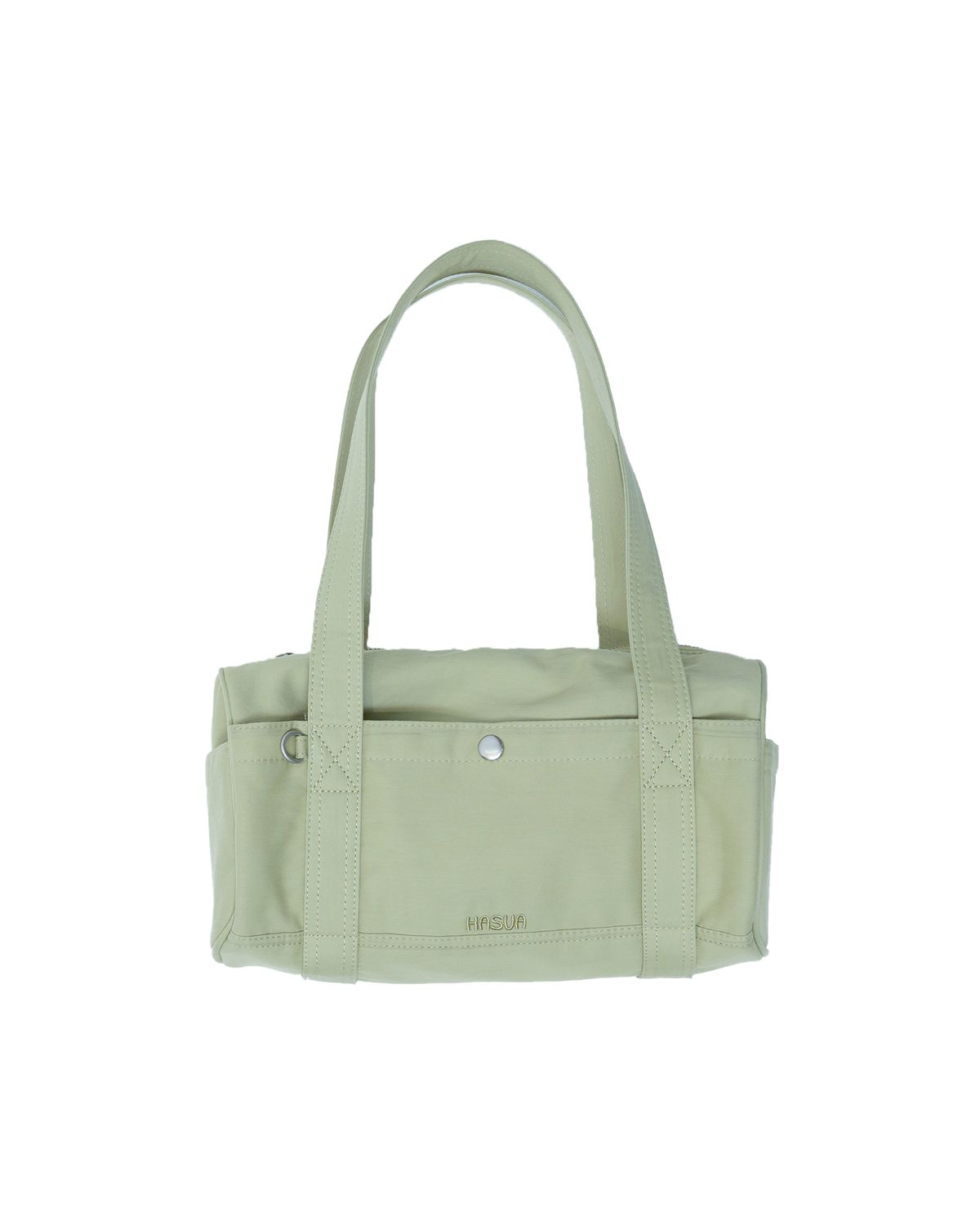 HASUA Canvas Mini Boston Bag （Pear green）
