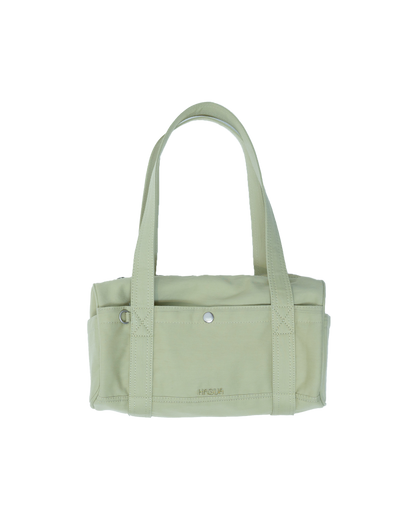 HASUA Canvas Mini Boston Bag （Pear green）