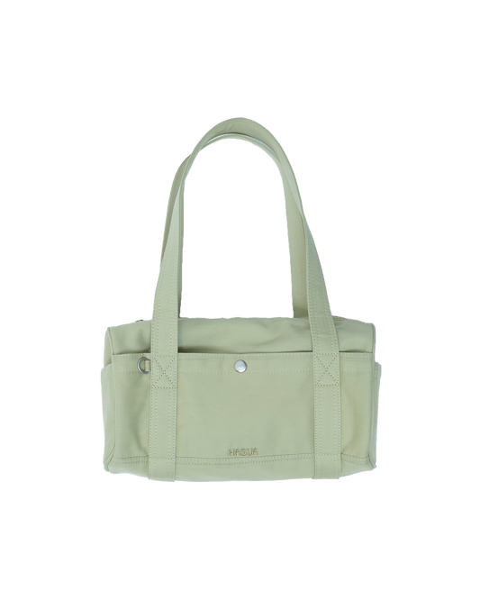 HASUA Canvas Mini Boston Bag (Pear Green)