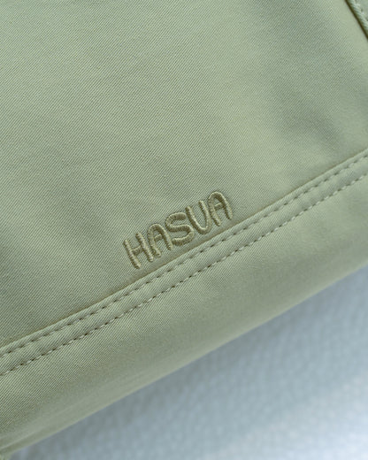 HASUA Canvas Mini Boston Bag （Pear green）