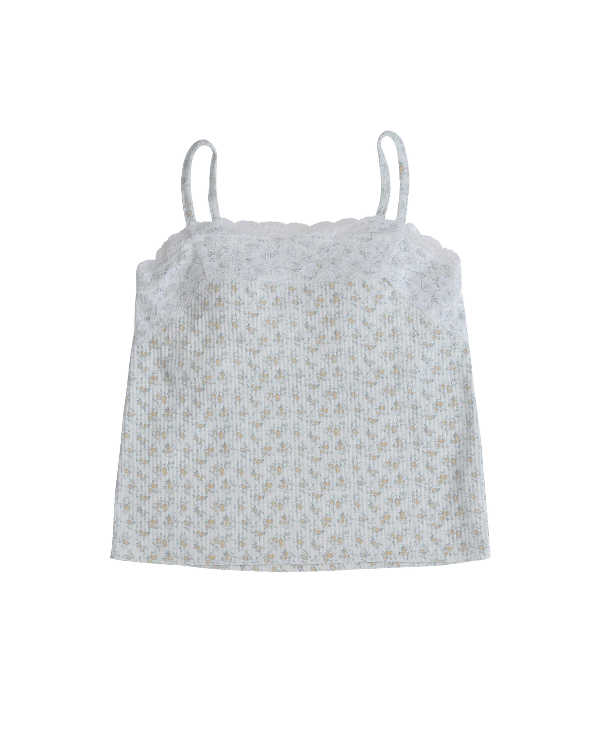 Vintage Floral Lace Padded Camisole（Ivory）