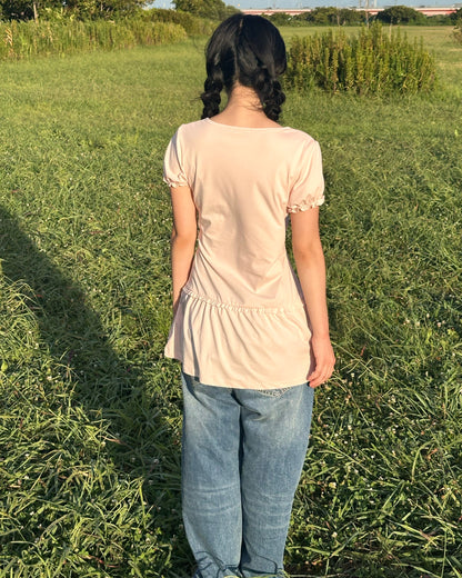Ruffle Henley Mini Dress