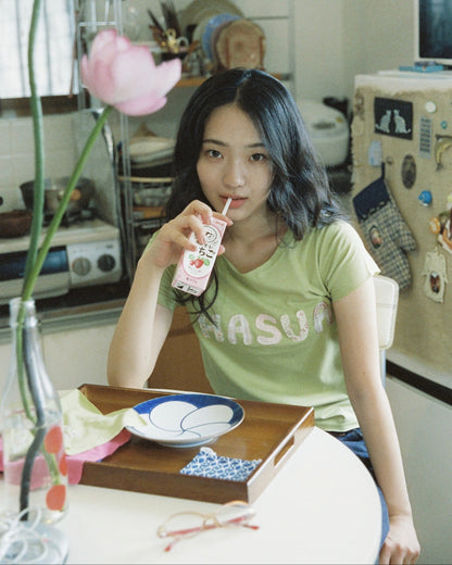 【10月上旬発送予定】HASUA Patchwork Logo Compact Tee（Green）